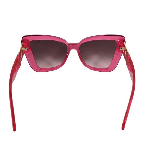 Quay Australia CHAIN REACTION Oversized Butterfly Sunglasses - Pink / Brown-NWT - Picture 6 of 7